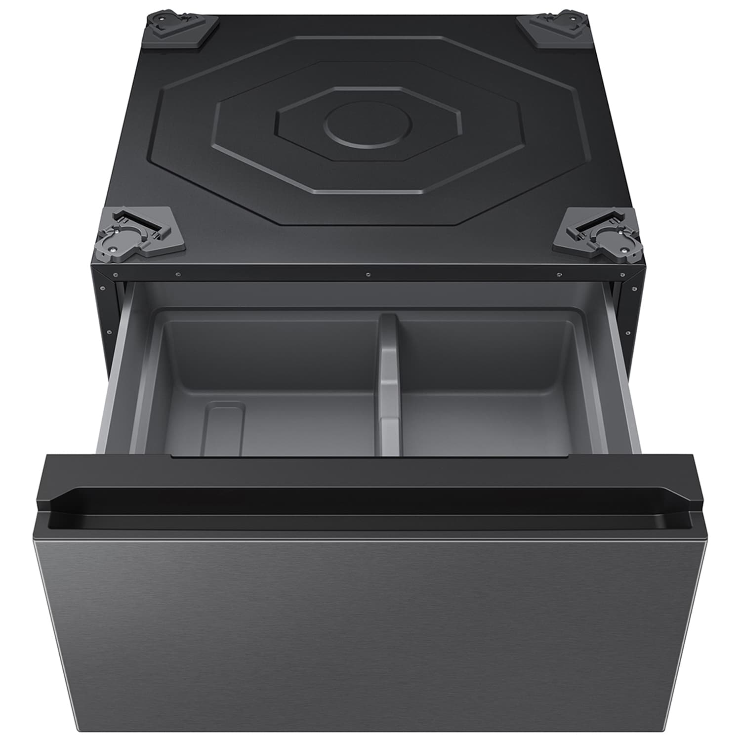 Samsung Bespoke 27 in. Wide Laundry Pedestal with Storage Drawer - Dark Steel, , hires
