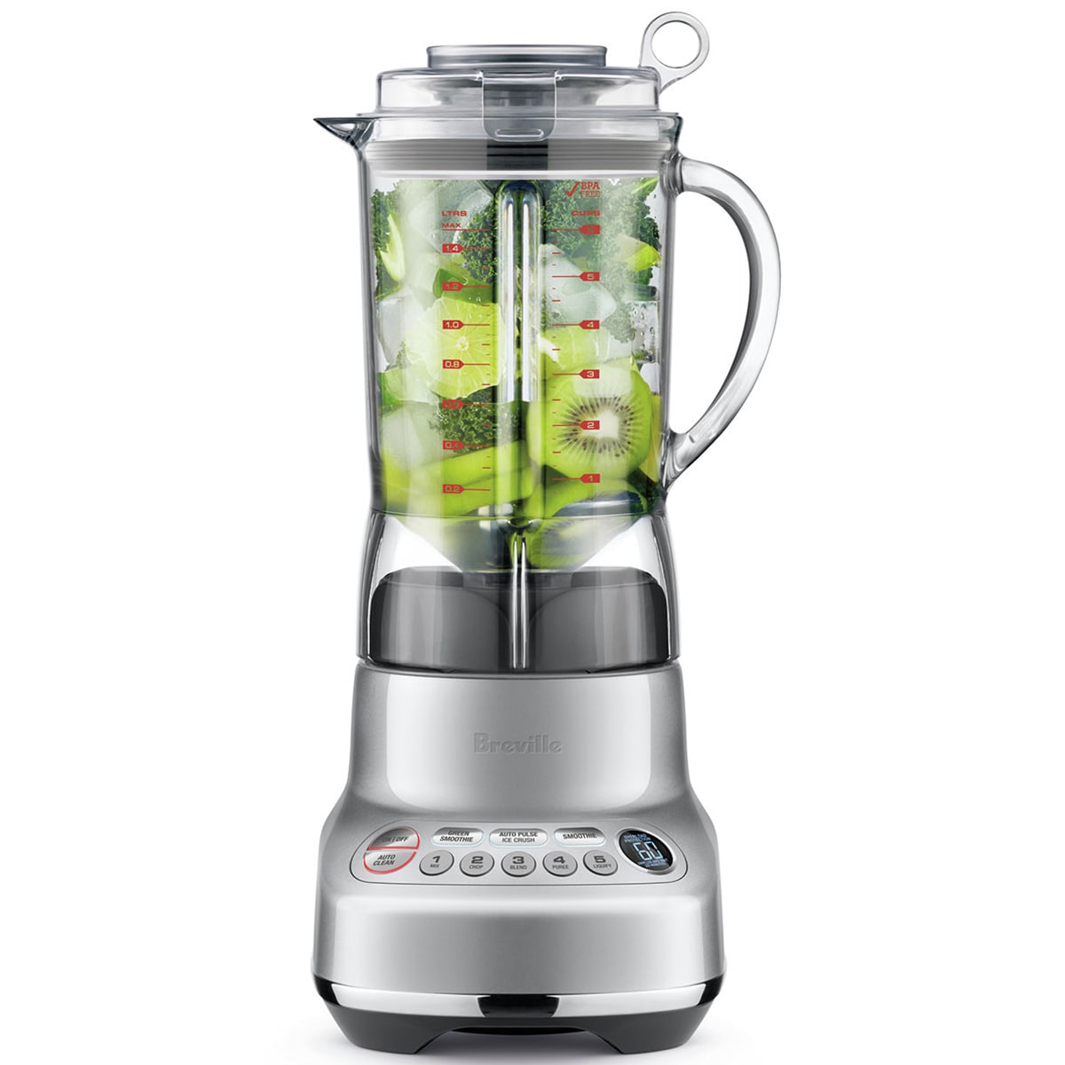 Breville Fresh & Furious 50 Oz. 5-Speed Countertop Blender with Tritan Jar - Silver, , hires