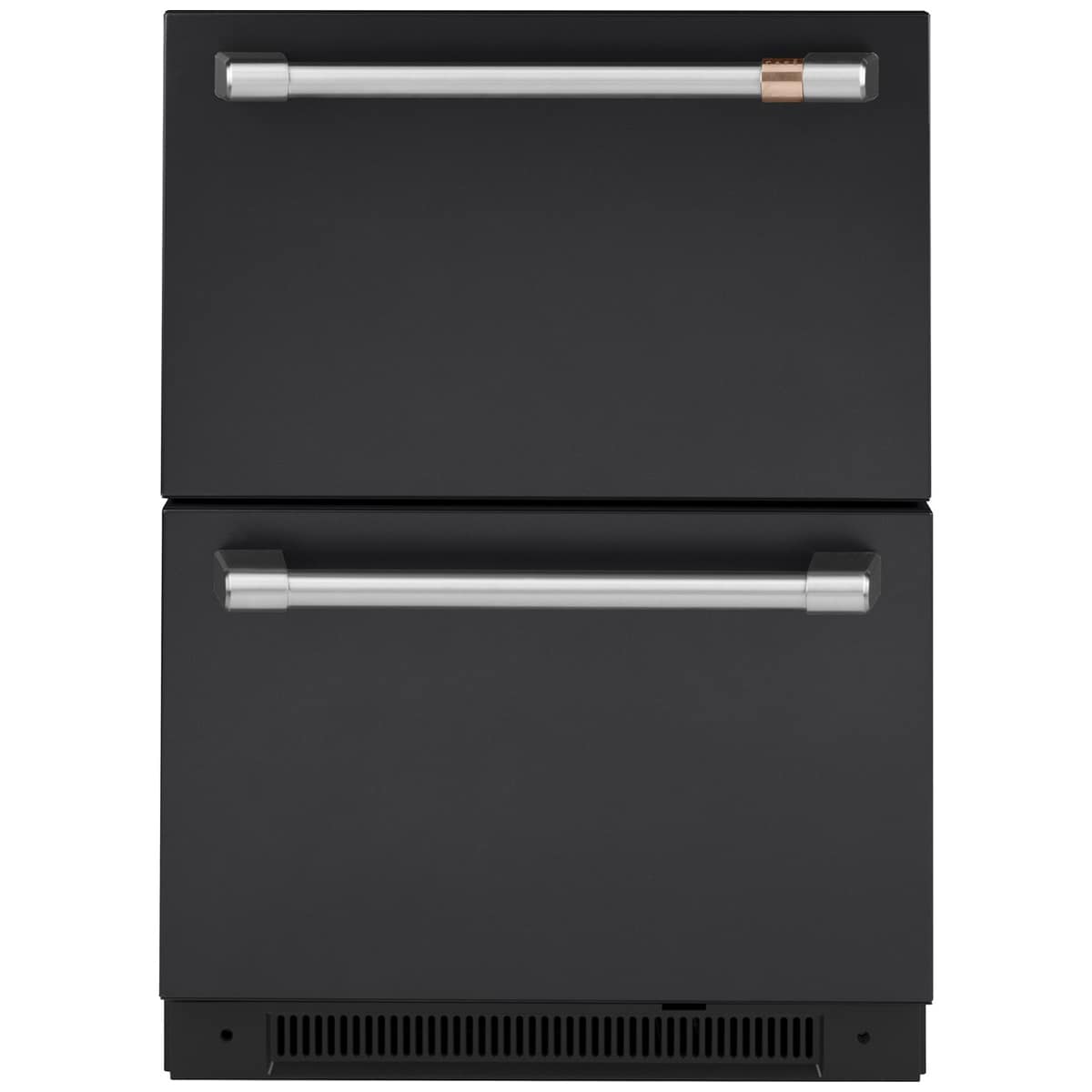 Cafe 24 in. 5.7 cu. ft. Double Refrigerator Drawers - Matte Black, Matte Black, hires