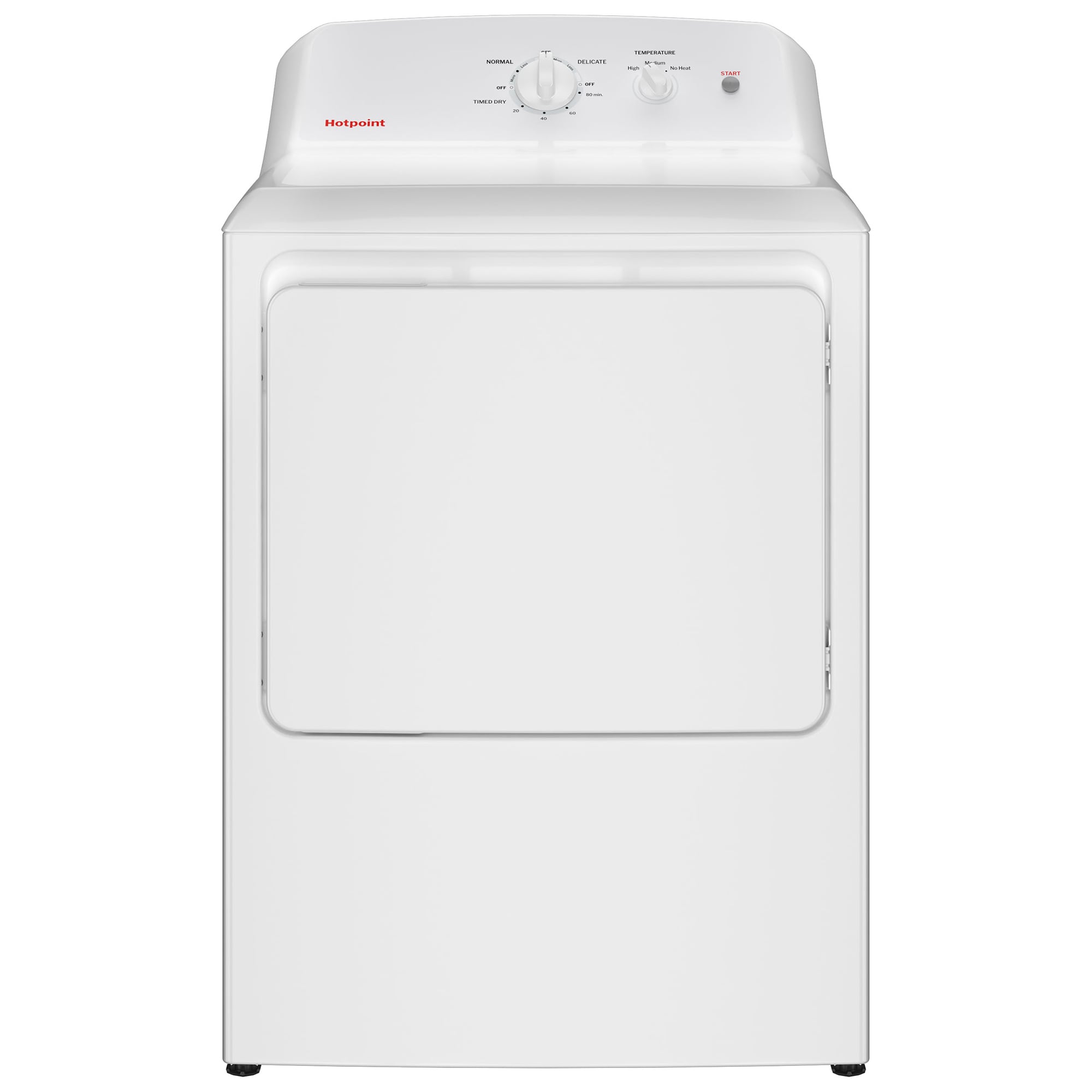 Hotpoint 27 in. 6.2 cu. ft. Gas Dryer with Up To 120 ft. Venting & Shallow Depth - White, , hires