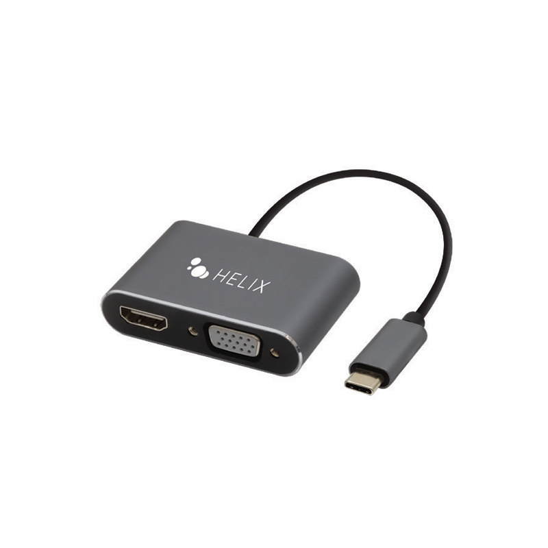 Helix USBC to HDMIVGA Adapter USB Cables Hubs ETHADPCHV PC Richard Son Helix USBC to HDMIVGA Adapter USB Cables Hubs ETHADPCHV PC Richard Son