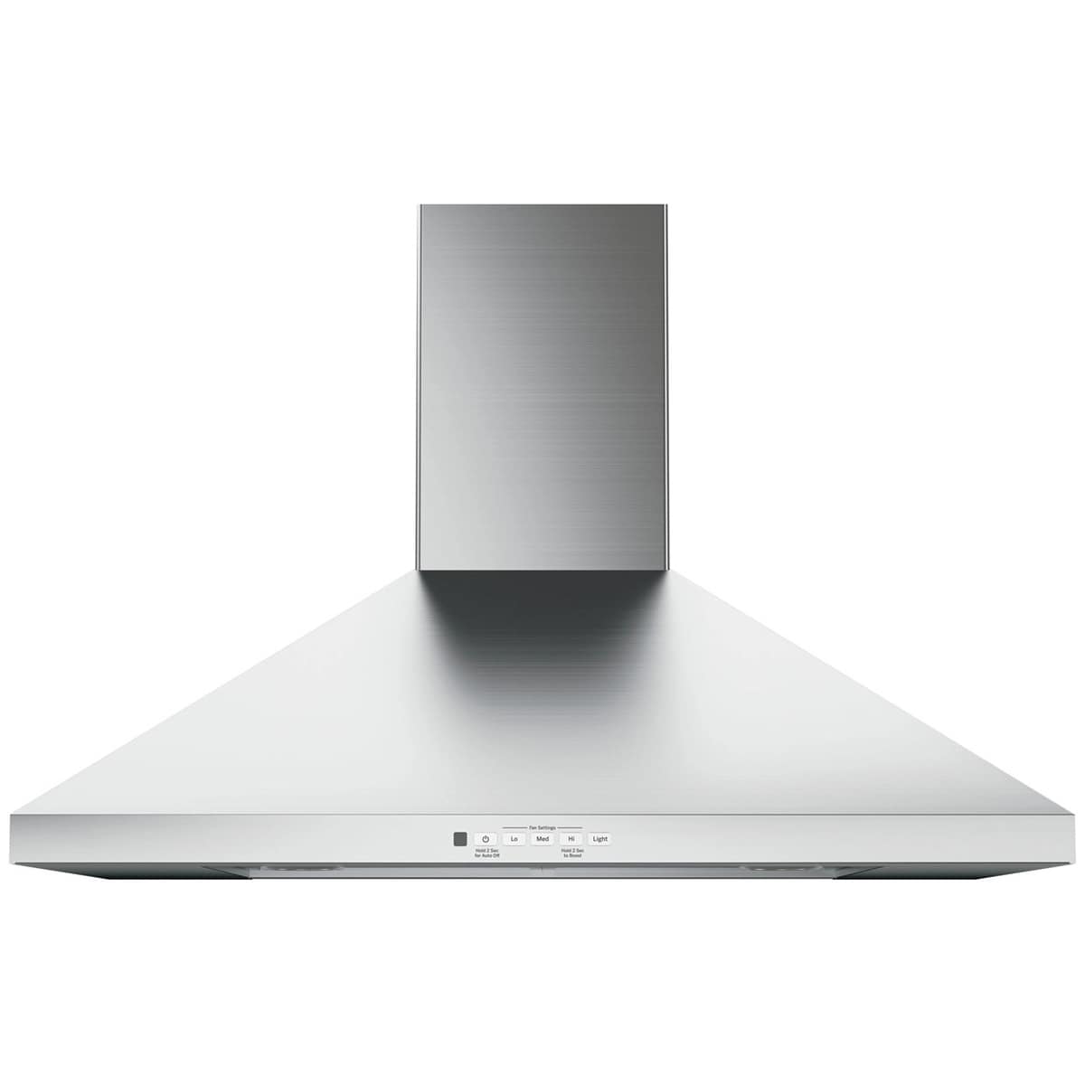 GE 30 in. Convertible Chimney Style Range Hood with 350 CFM, 4 Fan Speeds & 2 Halogen Lights - Stainless Steel, , hires