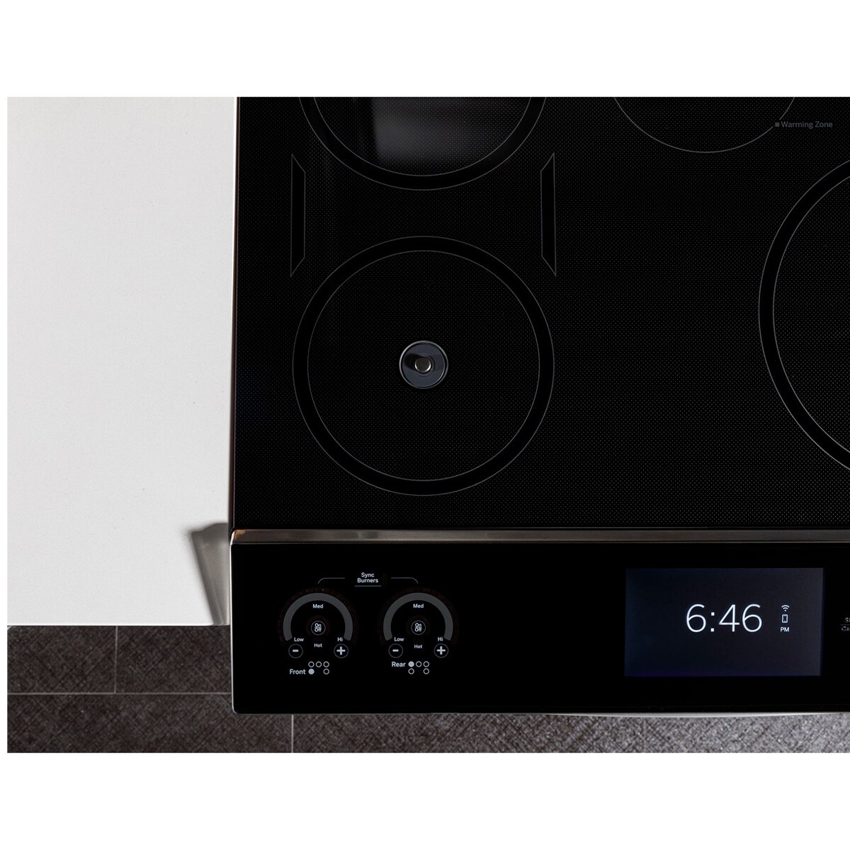 GE Profile 30 in. 5.3 cu. ft. Smart Air Fry True European Convection Slide-In Electric Range with 5 Induction Burners - Stainless Steel, , hires