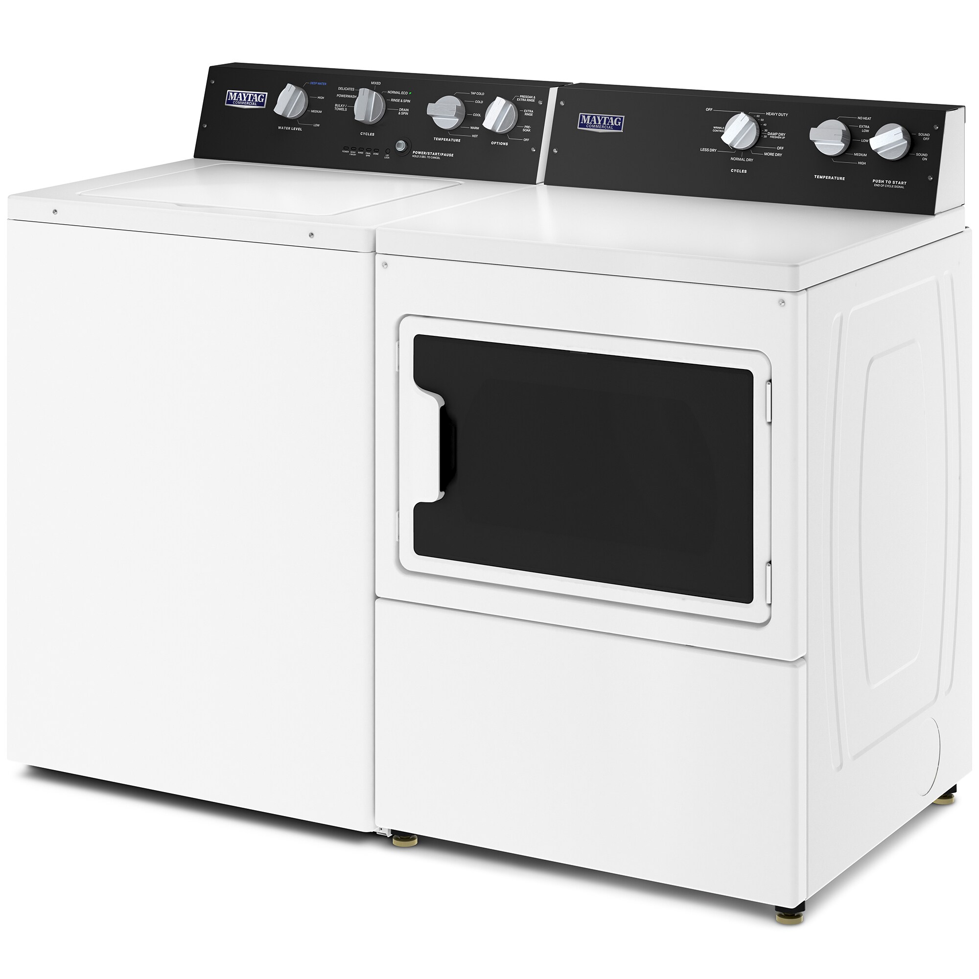 Maytag 27 in. 3.5 cu. ft. Top Load Washer with Dual-Action Agitator & Power Wash Cycle - White, , hires
