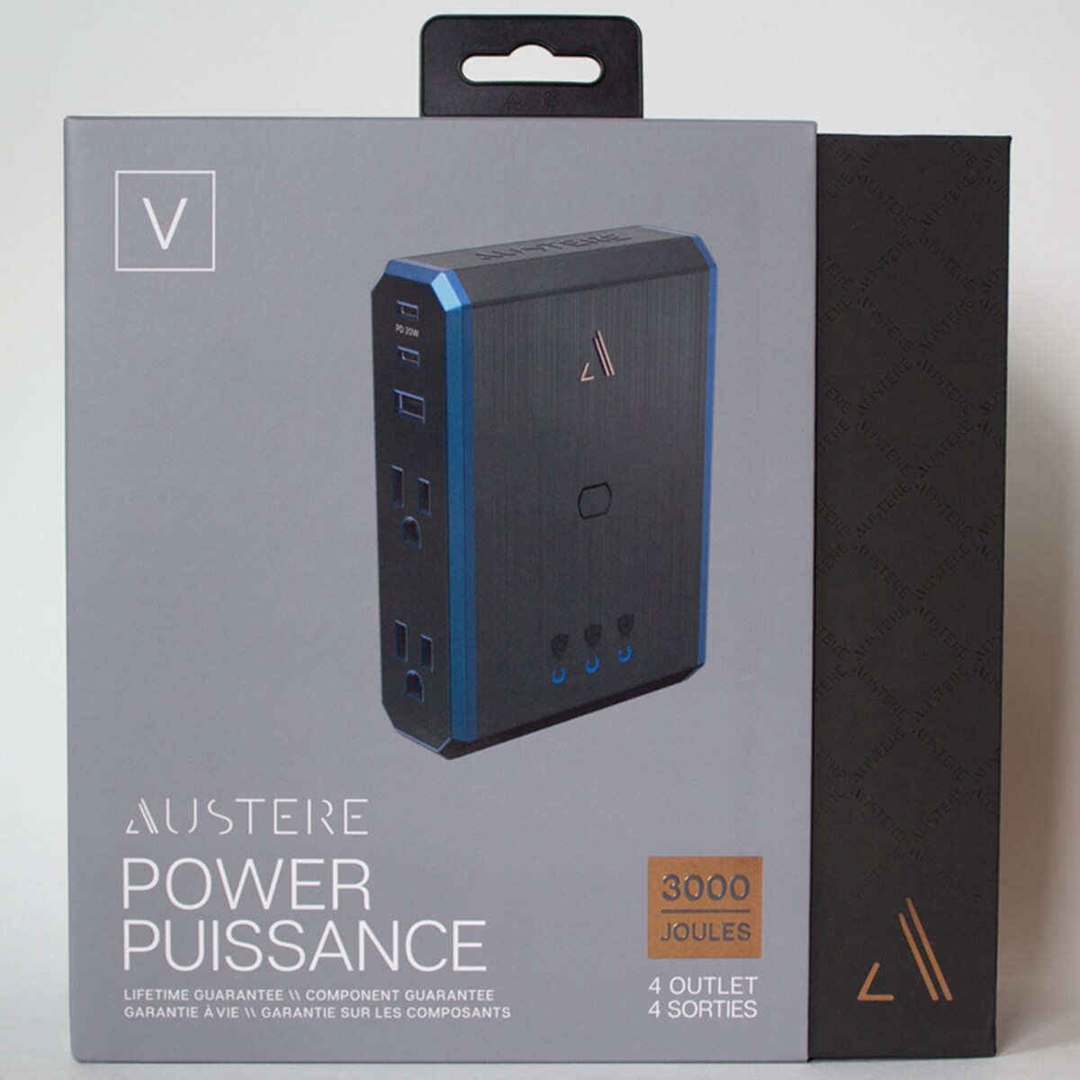 Austere V Series Power 4-Outlet 3,000 Joules Surge Protector, , hires