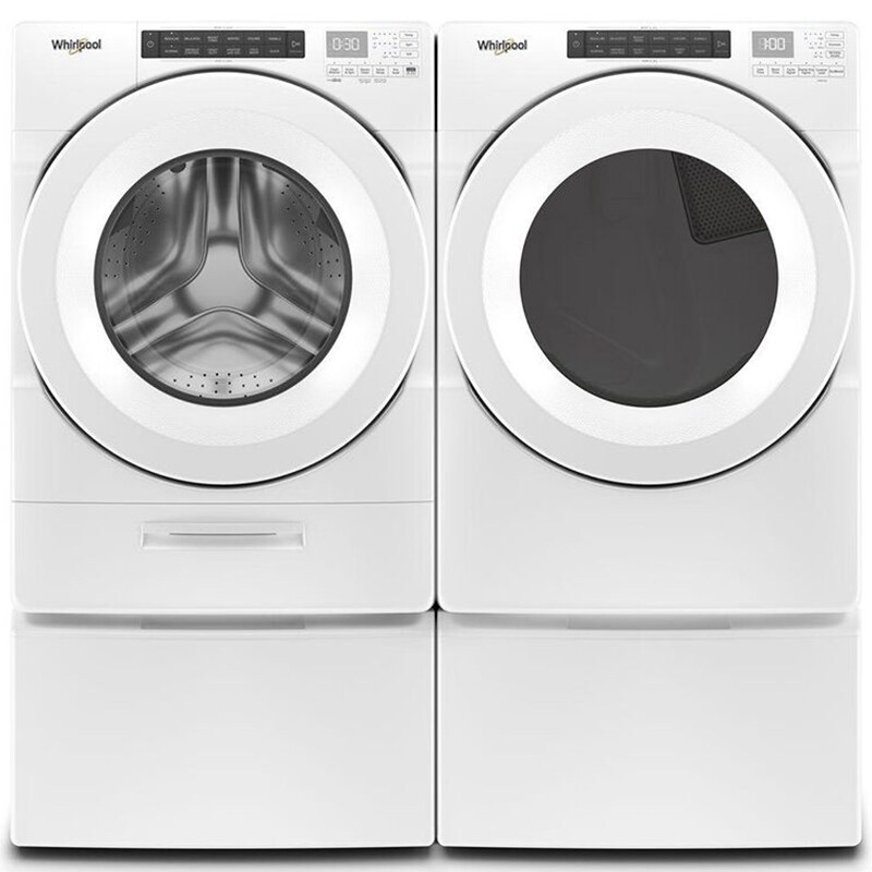 Whirlpool 27 in. 7.4 cu. ft. Stackable Long Vent Gas Dryer with Intuitive Controls, Sanitize Cycle & Sensor Dry - White, , hires
