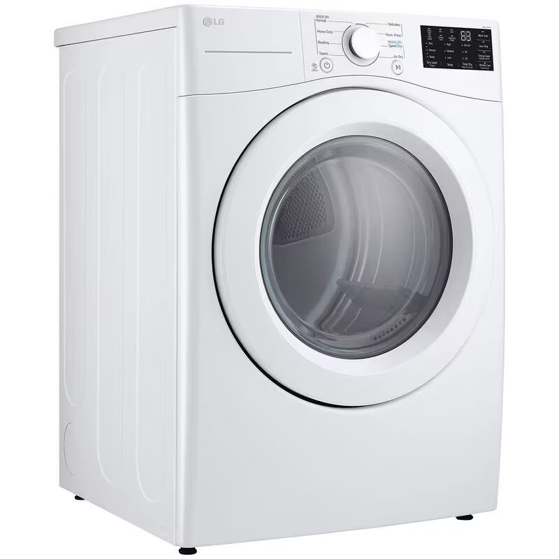LG 27 in. 7.4 cu. ft. Stackable Electric Dryer with FlowSense Duct