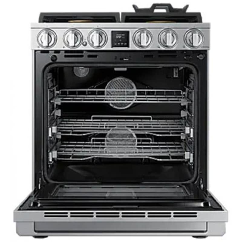 Dacor 30 in. 6 cu. ft. Smart Air Fry Dual Convection Gas Range with 4 Sealed Burners - Silver Stainless, , hires