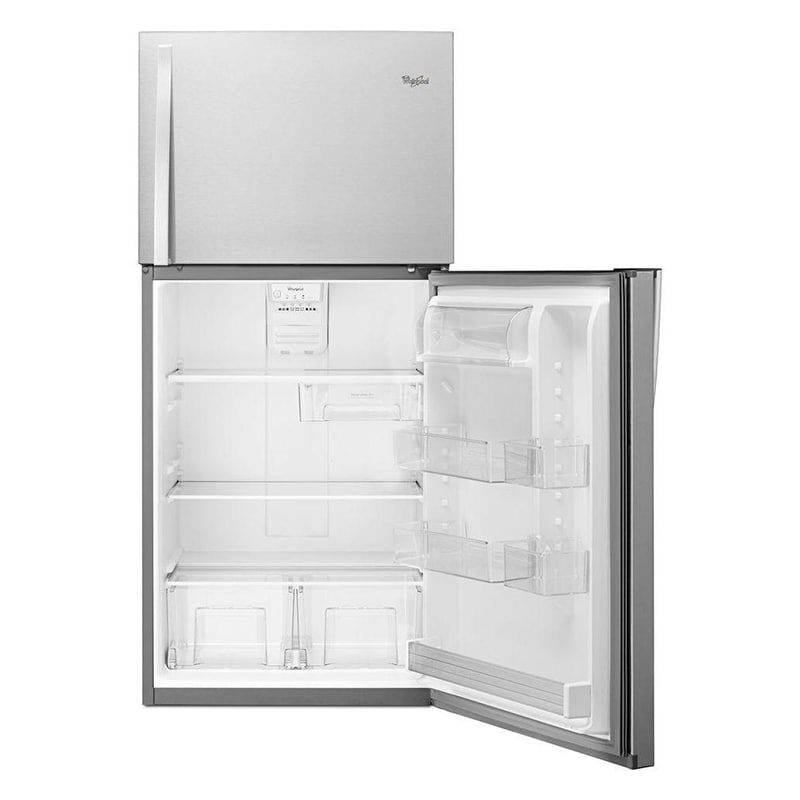Whirlpool 30 in. 19.2 cu. ft. Top Freezer Refrigerator - Monochromatic Stainless Steel, Monochromatic Stainless Steel, hires