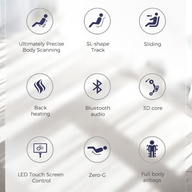 Lifesmart 4D Zero Gravity Massage Chair with Bluetooth Speakers - Gray & Black, , hires