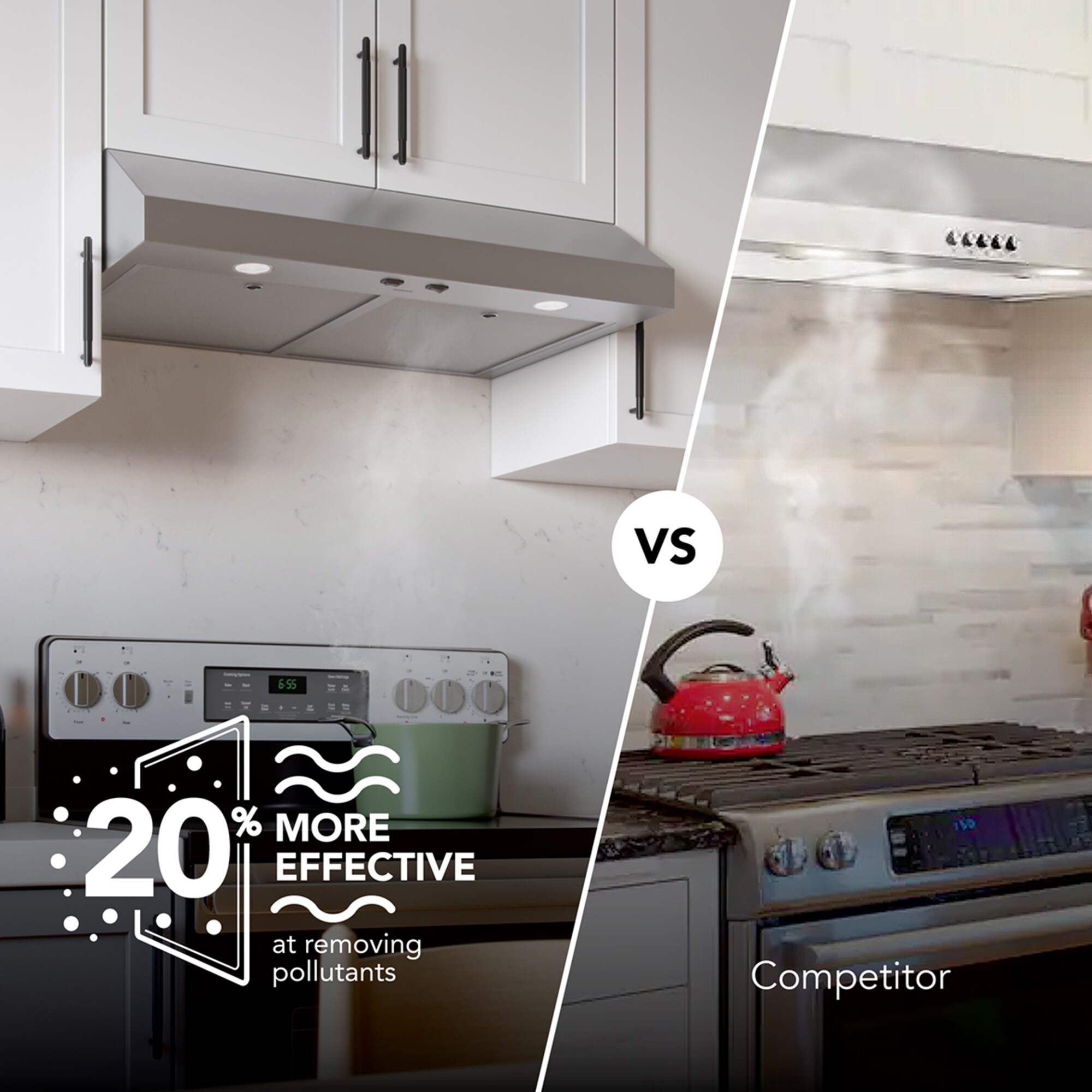 Broan Glacier GLA1 Series 36 in. Convertible Standard Style Range Hood with 350 CFM, 2 Fan Speeds & 2 LED Lights - Stainless Steel, , hires