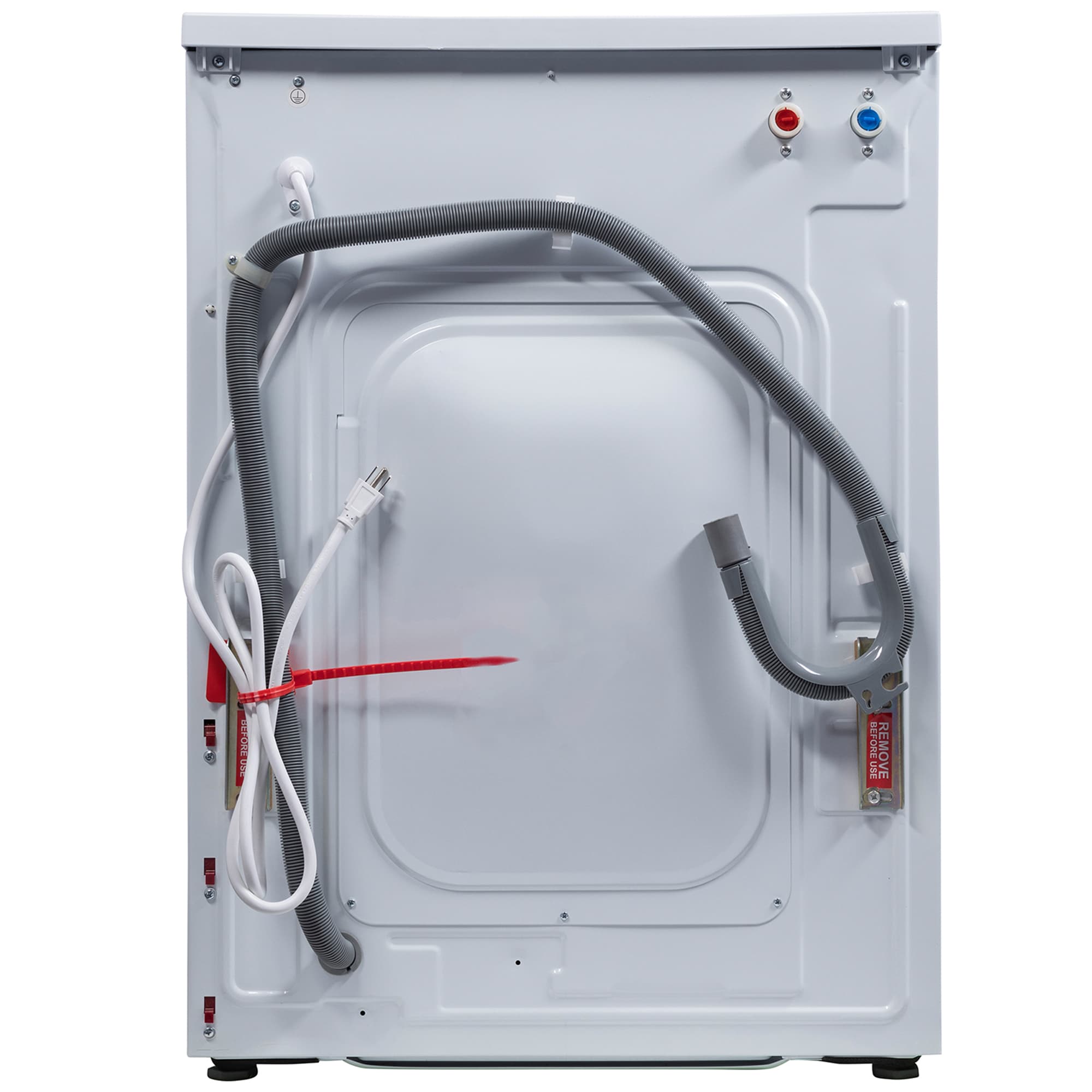 Equator 24 in. 1.6 cu. ft. Electric Front Load Ventless All-in-One Laundry Center with Sanitize Cycle & Sensor Dry - White, White, hires