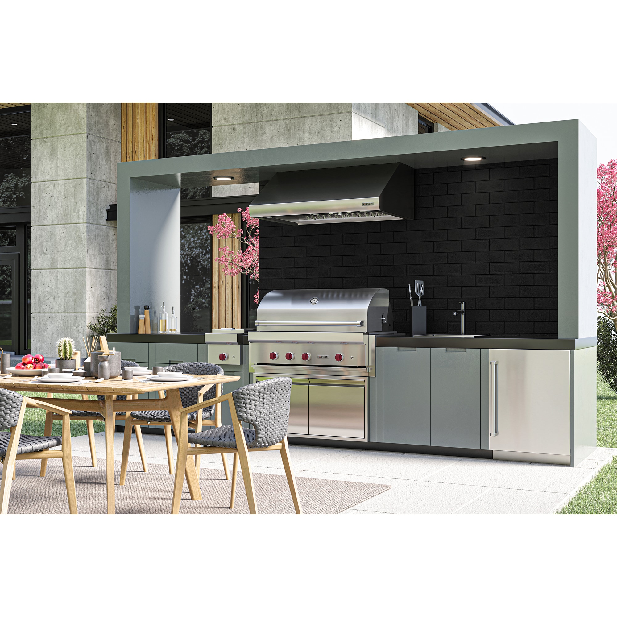 Sub-Zero Designer Series 24 in. Built-In 5.4 cu. ft. Smart Outdoor Undercounter Refrigerator - Custom Panel Ready, , hires