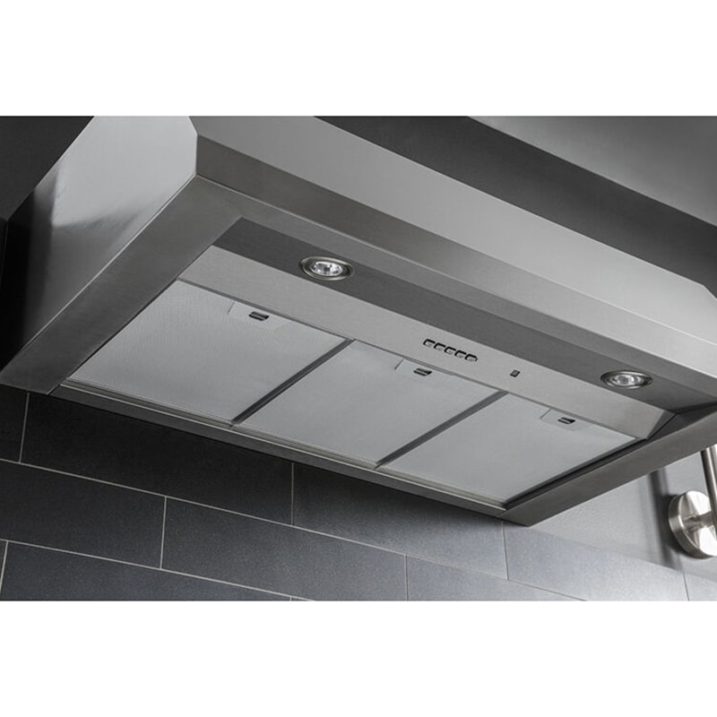 GE 36 in. Smart Convertible Canopy Pro Style Style Range Hood with 610 CFM, 4 Fan Speeds & 2 LED Lights - Stainless Steel, , hires