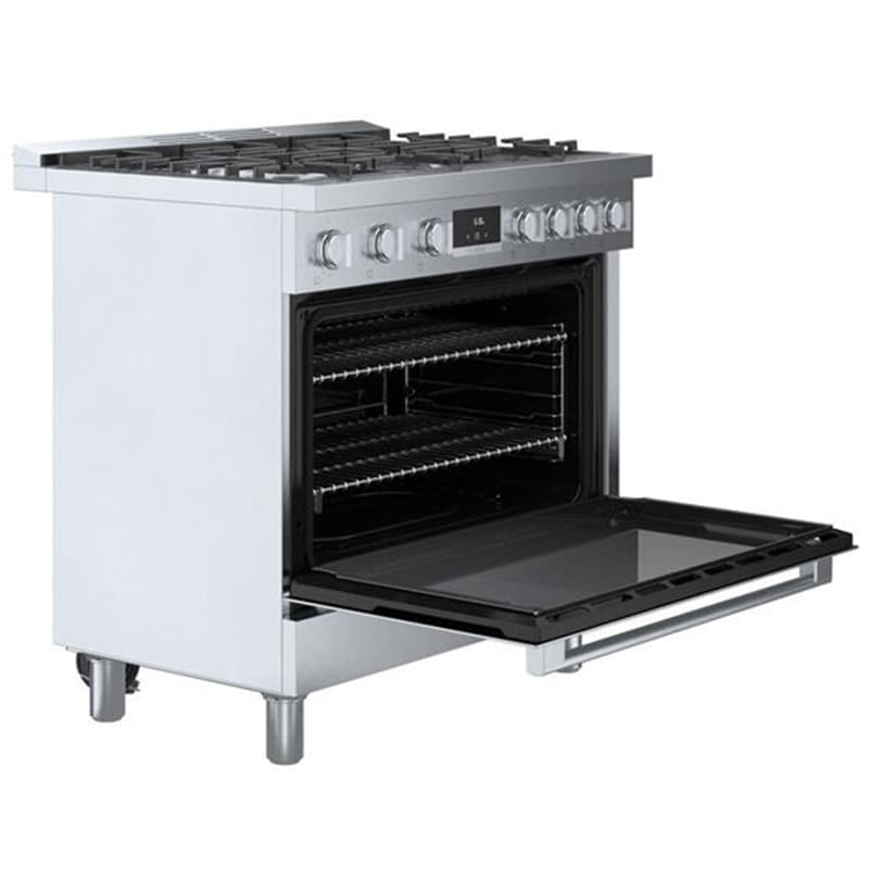 Bosch 800 Series 30" Freestanding Gas Range with 5 Sealed Burners & 3.6
