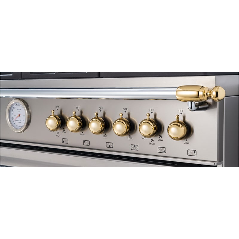 Bertazzoni Decor Set Knobs and Handles for Range and Hood Gold P.C