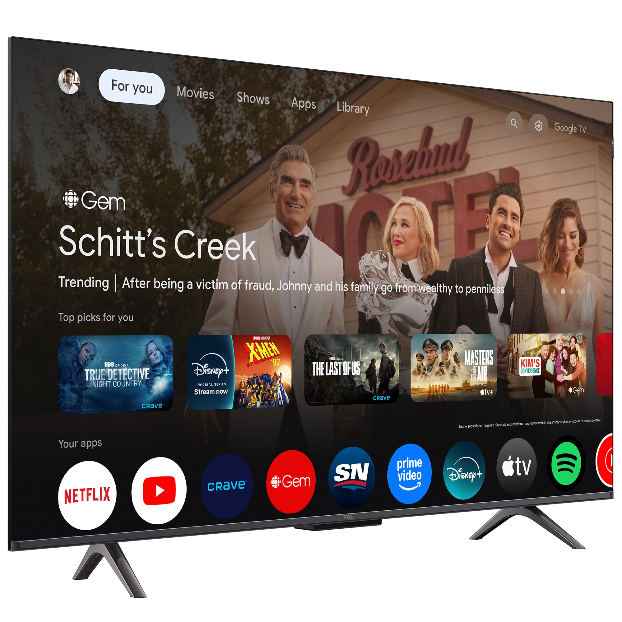 TCL - 43" Class Q-Series QLED 4K UHD Smart Google TV, , hires