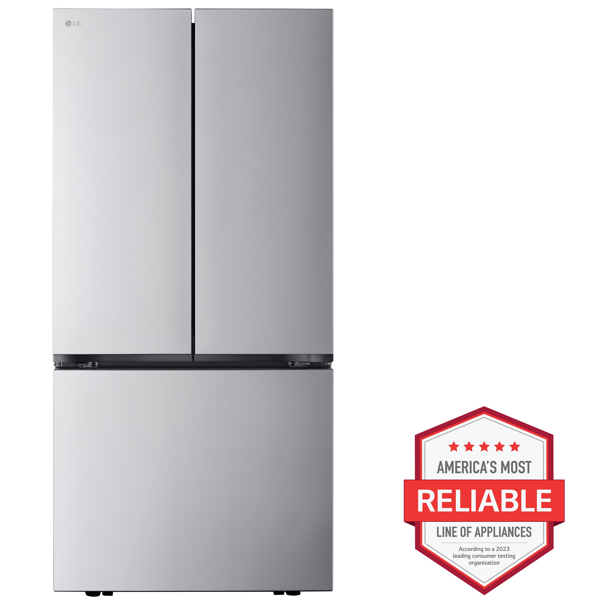 LG 36 in. 31.7 cu. ft. Smart French Door Refrigerator with Internal Water Dispenser - PrintProof Stainless Steel, , hires