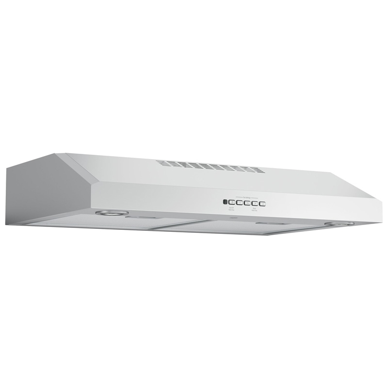 GE 30 in. Convertible Standard Style Range Hood with 310 CFM, 4 Fan Speeds & 2 Halogen Lights - Stainless Steel, , hires