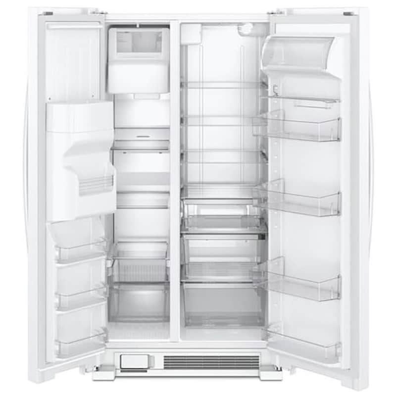 Whirlpool 33 in. 21.4 cu. ft. Side by Side Refrigerator with Ice & Water Dispenser - White, White, hires