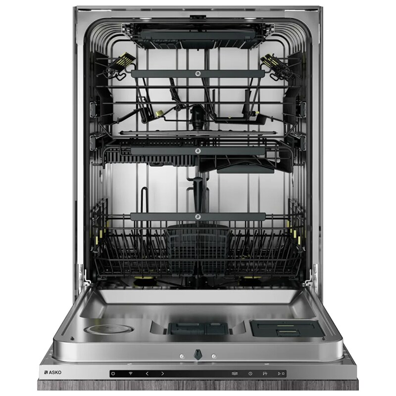 Asko 24 in. Top Control Smart Dishwasher with 39 dBa Sound Level, 4th-Rack & Turbo Combi Drying with Sensor Control - Custom Panel Ready, , hires