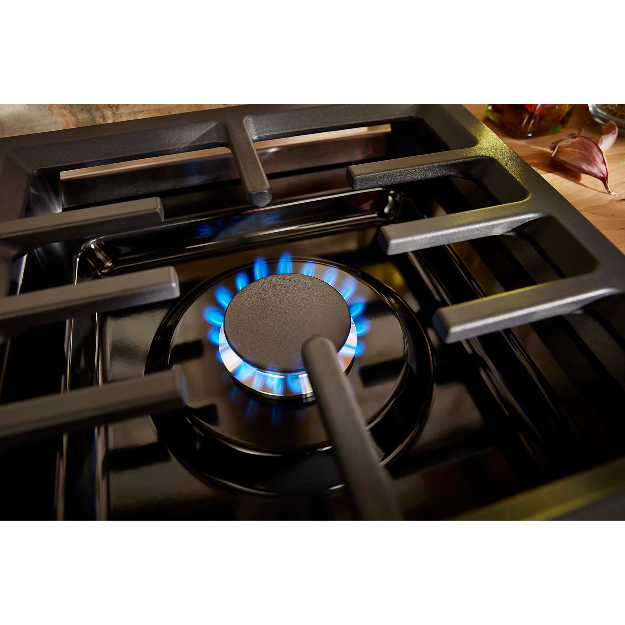 KitchenAid 30 in. 4-Burner Natural Gas Rangetop with Simmer Burner & Power Burner - Stainless Steel, , hires