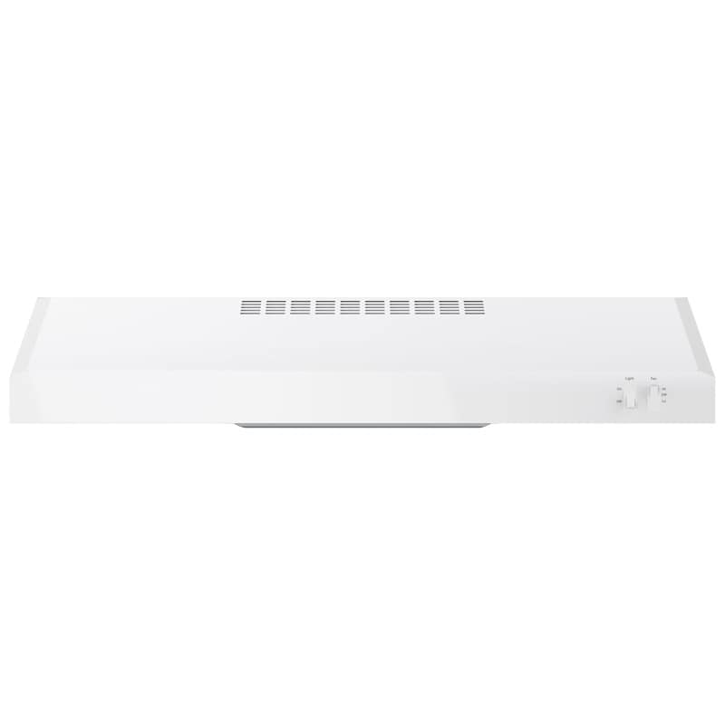 GE 30 in. Convertible Standard Style Range Hood with 200 CFM, 2 Fan Speeds & 1 Incandescent Light - White, , hires