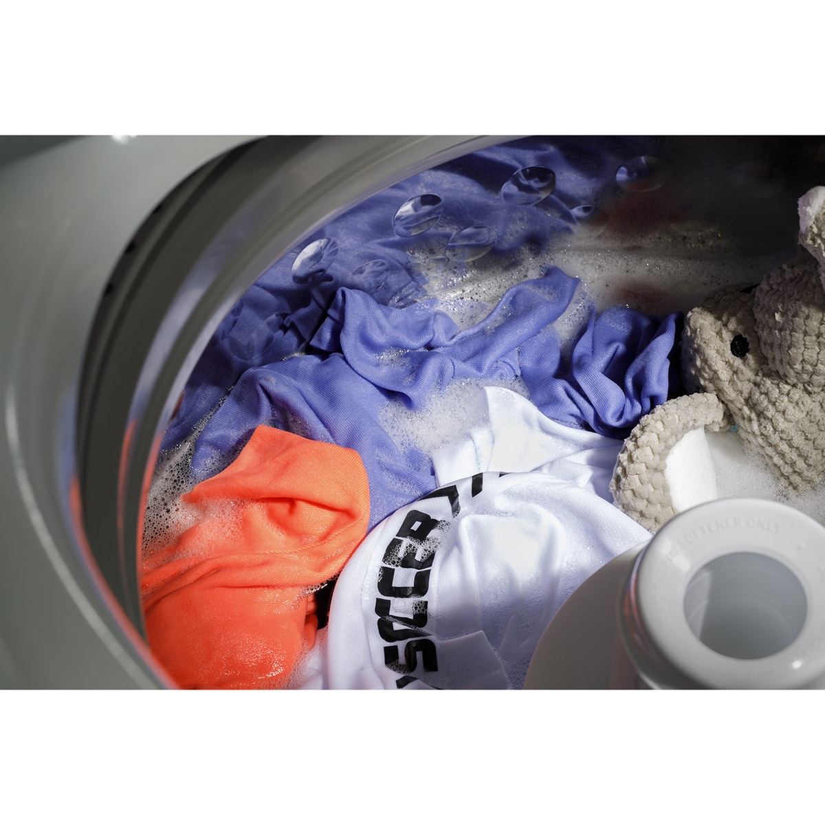 GE 27 in. 4.5 cu. ft. Top Load Washer with Agitator & Sanitize with Oxi - White, , hires