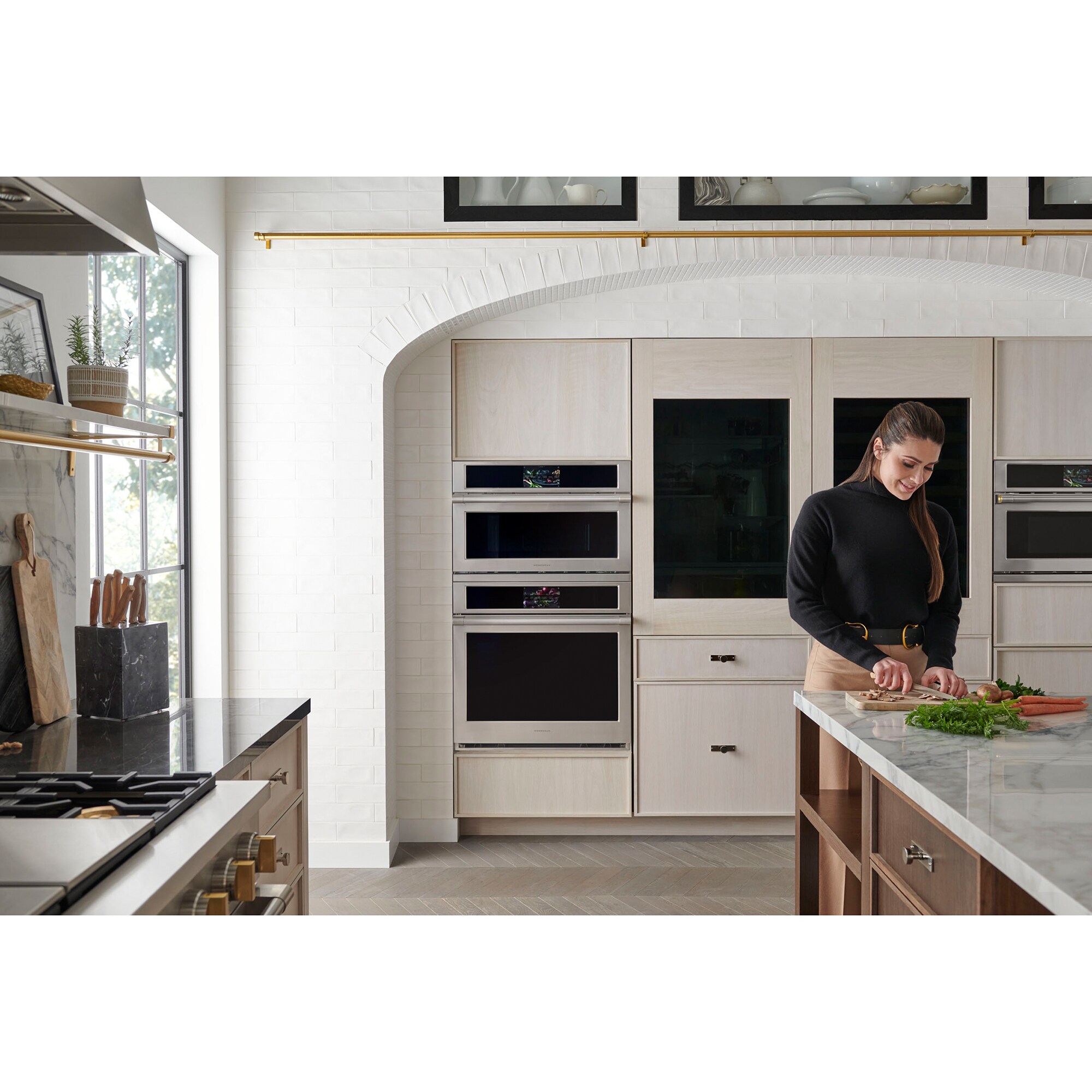 Monogram Statement Series 30 in. 5 cu. ft. Smart Speed Electric Single Wall Oven with True European Convection - Stainless Steel, , hires