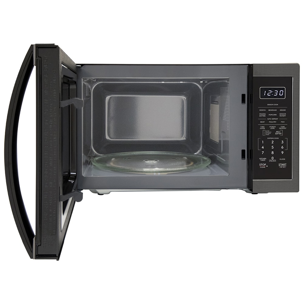Sharp 20 in. 1.4 cu. ft. 1100W Countertop Microwave with Sensor Cooking - Black Stainless Steel, , hires