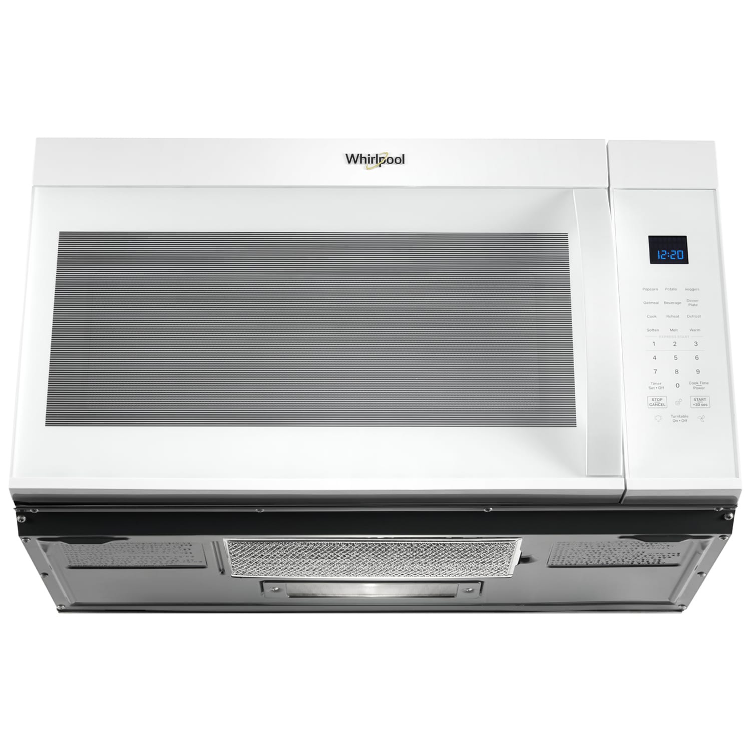 Whirlpool 30 in. 1.9 cu. ft. 1000W Over-the-Range Microwave with 300 CFM & Sensor Cooking - White, White, hires