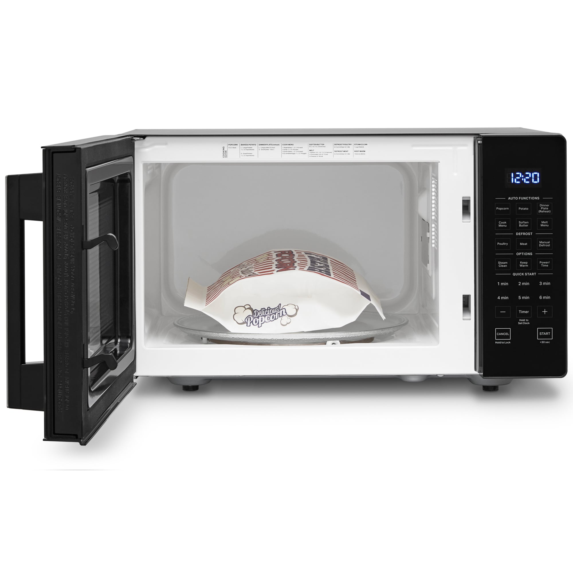 Whirlpool 19 in. 0.9 cu. ft. 900W Countertop Microwave - Black, , hires