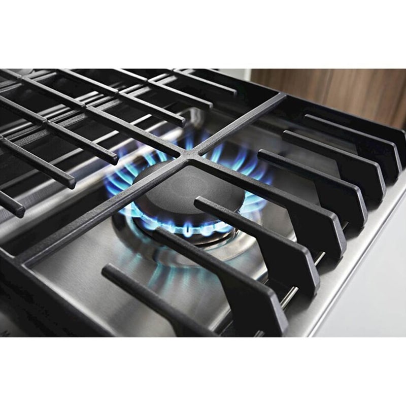 KitchenAid 36 in. 5-Burner Natural Gas Cooktop with Downdraft, Simmer Burner & Power Burner - Stainless Steel, , hires