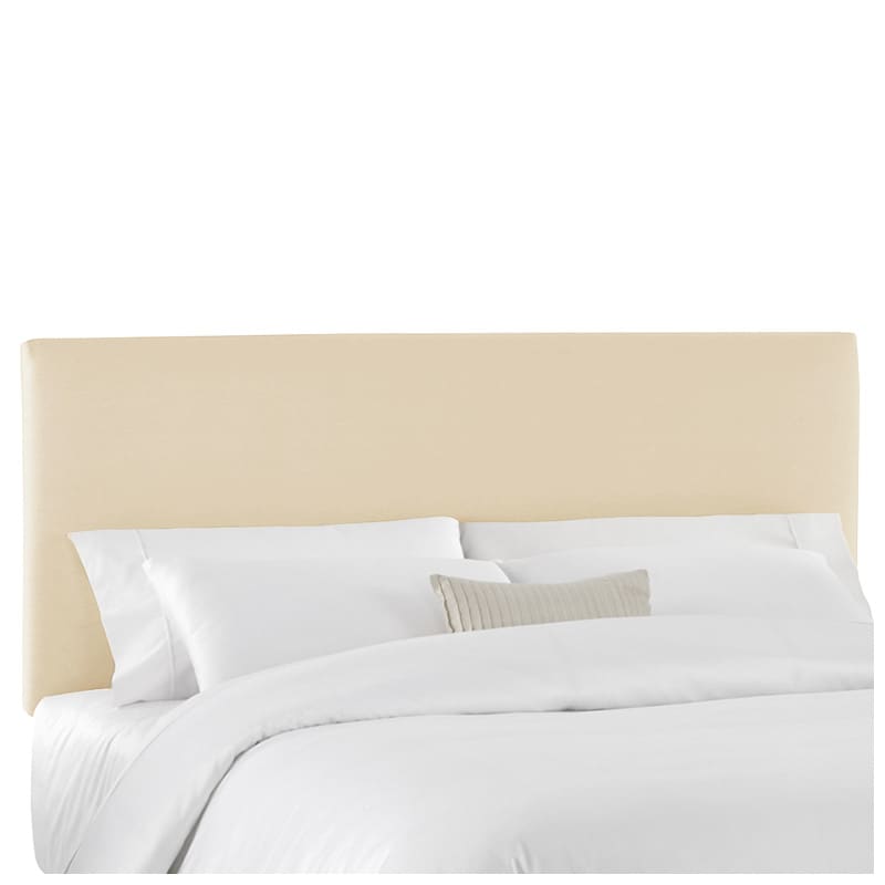 Skyline Furniture Twill Fabric Twin Size Upholstered Headboard - Natural, Natural, hires