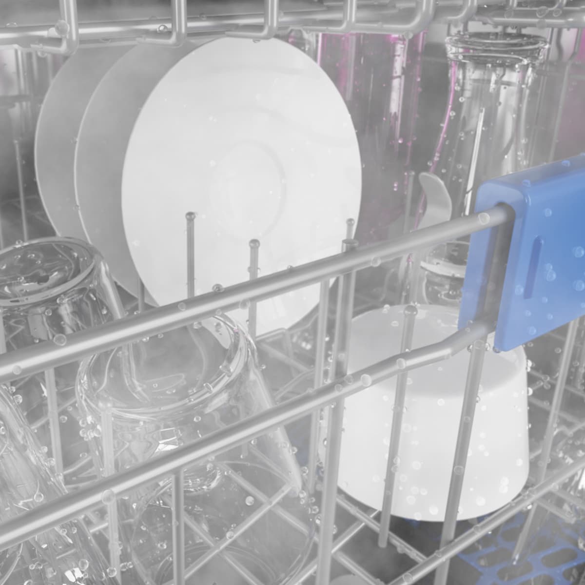 GE Profile 24 in. Top Control Flush-Mount Smart Dishwasher with 42 dBa Sound Level, 3rd-Rack, Twin Turbo Dry Boost & Pocket Handle - Fingerprint Resistant Stainless, , hires