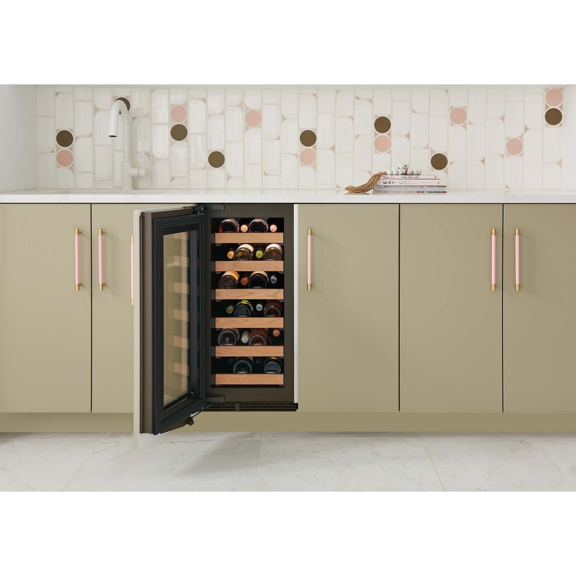 Sub-Zero Designer Series 15 in. Undercounter Smart Wine Cooler with Wood Racks, Single Temperature Zone & 24 Bottle Capacity - Custom Panel Ready, , hires