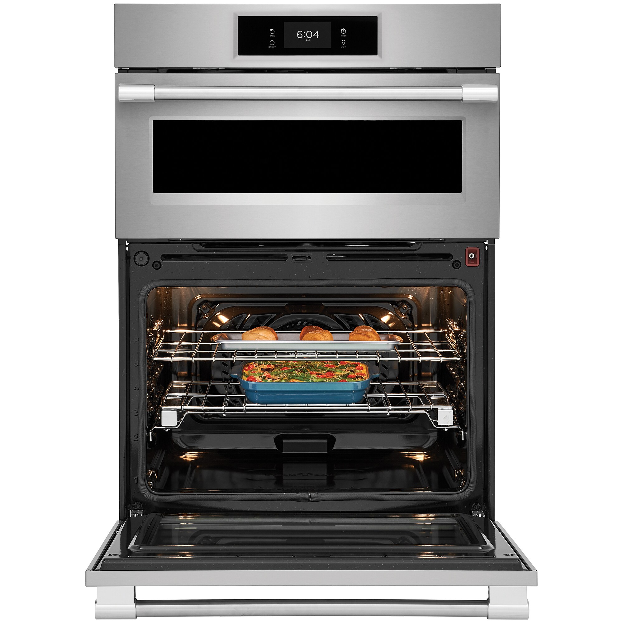 Frigidaire Professional 30 in. 7 cu. ft. Steam Electric Microwave/Wall Oven Combo with True European Convection - Stainless Steel, , hires