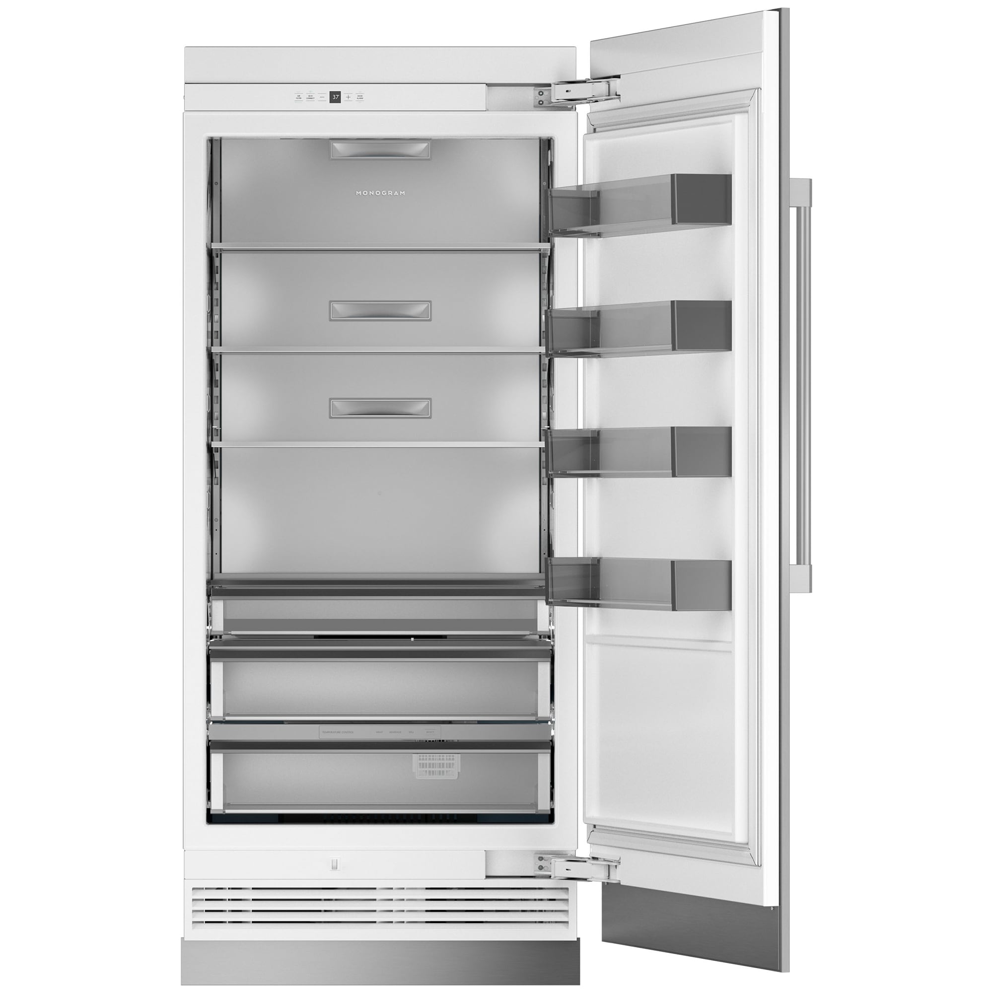 Monogram 36 in. 21.2 cu.ft. Built-In Smart Counter Depth Freeezerless Refrigerator - Custom Panel Ready, , hires
