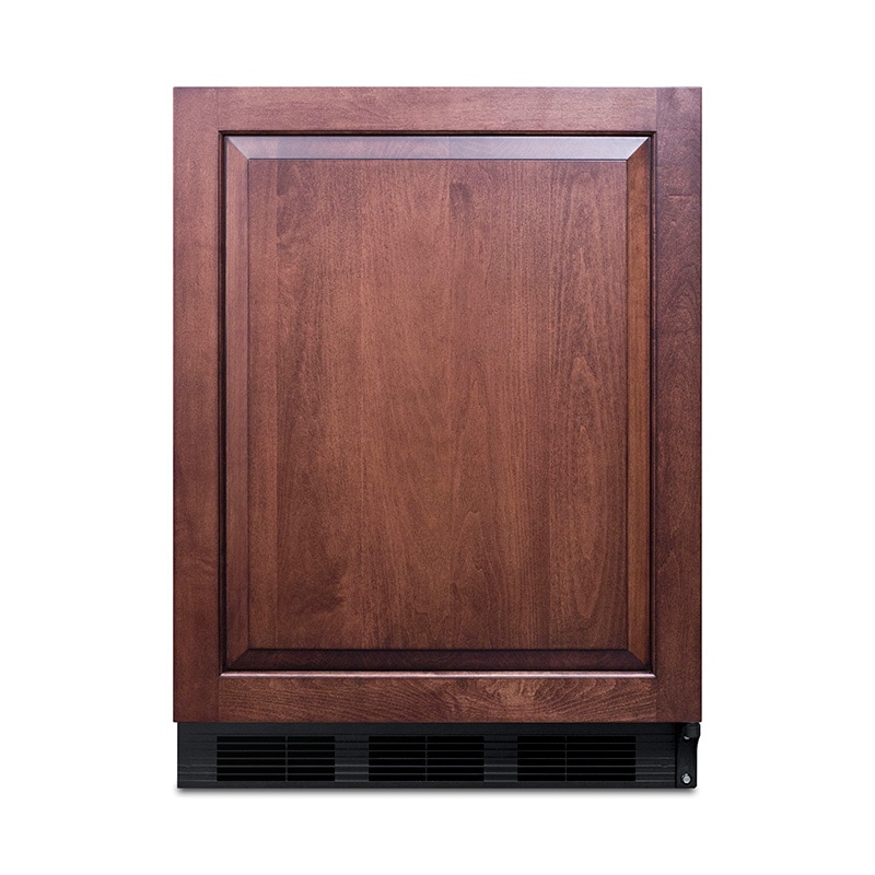 Summit 24 in. 5.5 cu. ft. ADA Compliant Left-Hinged Undercounter Refrigerator with Black Cabinet - Custom Panel Ready, , hires