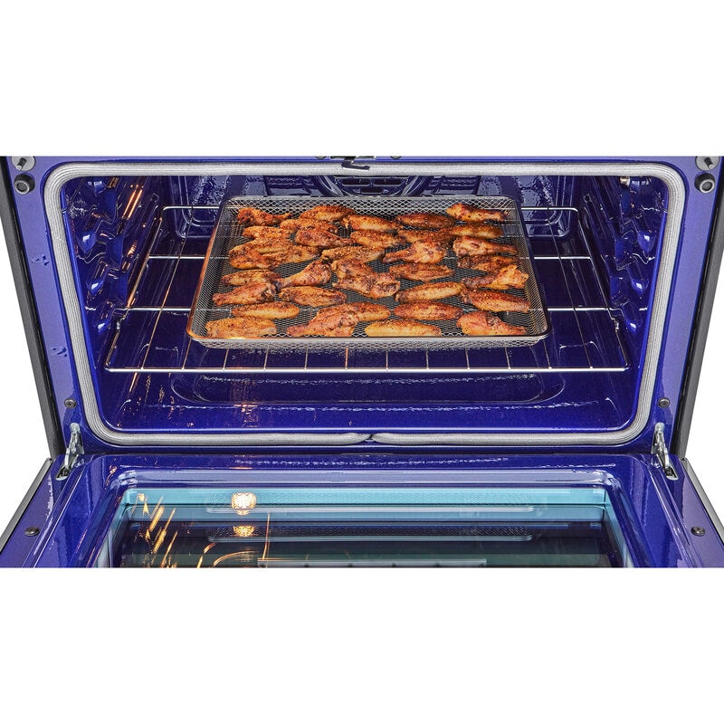 LG 30 in. 7.3 cu. ft. Smart Air Fry True European Convection Double Oven Electric Range with Radiant Burners - Stainless Steel, , hires