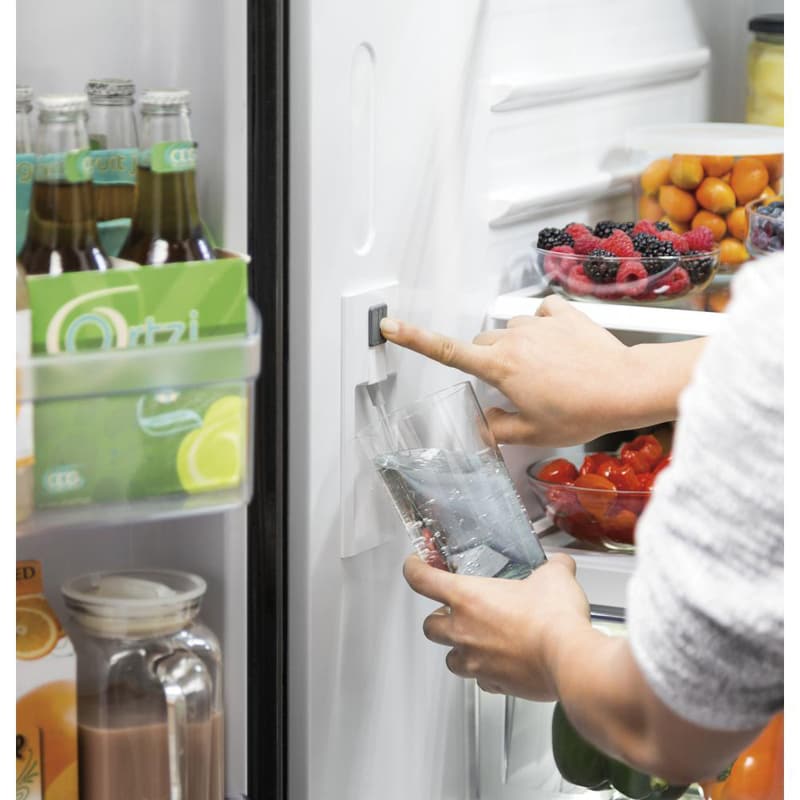 GE 36 in. 27 cu. ft. French Door Refrigerator with Internal Water Dispenser - Fingerprint Resistant Stainless, Fingerprint Resistant Stainless, hires