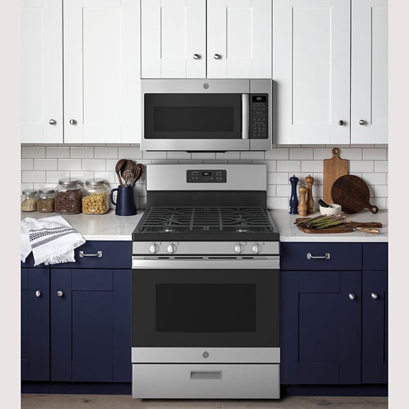 GE 30 in. 4.8 cu. ft. Gas Range with 4 Sealed Burners - Stainless Steel, , hires