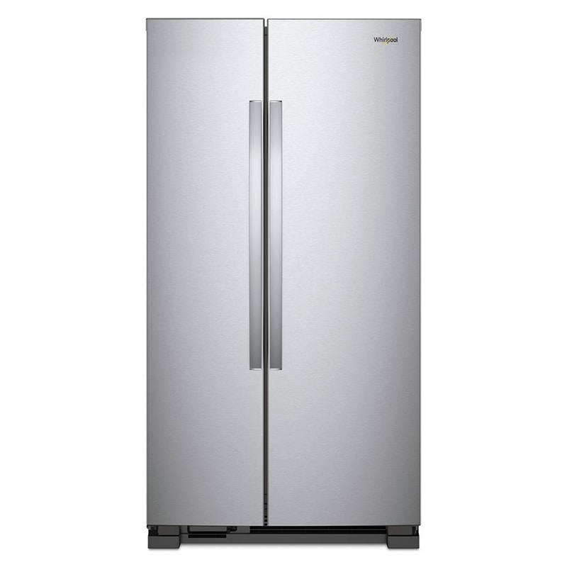 Whirlpool 33 in. 21.7 cu. ft. Side by Side Refrigerator - Monochromatic Stainless Steel, Monochromatic Stainless Steel, hires