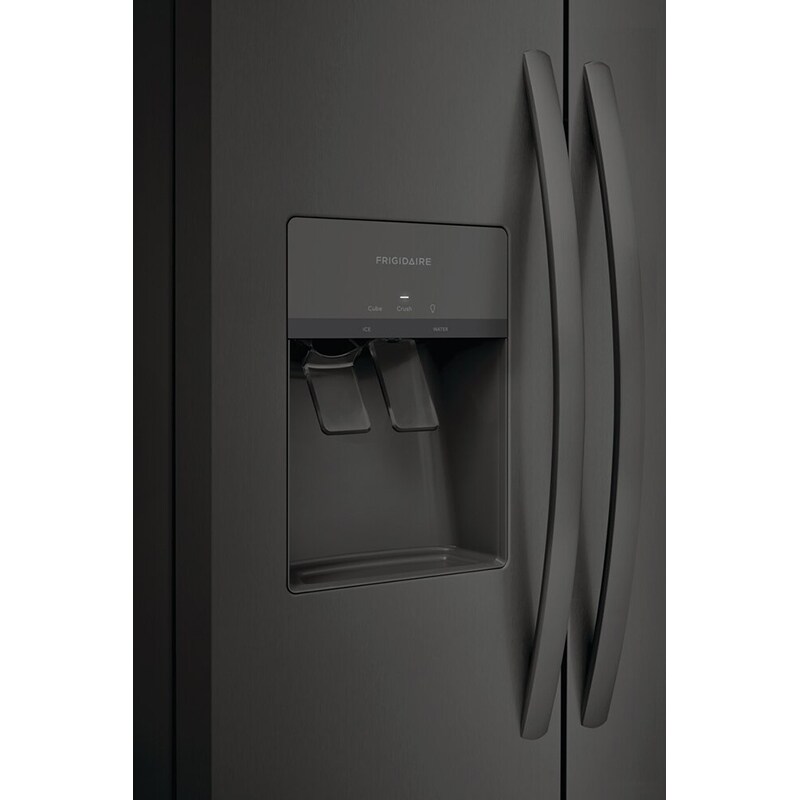 Frigidaire 36 in. 25.6 cu. ft. Side by Side Refrigerator with Ice & Water Dispenser - Black Stainless, Black Stainless, hires