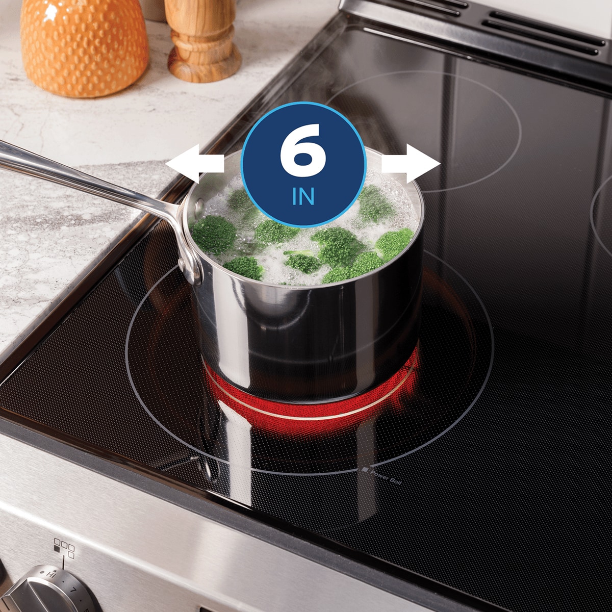 GE 400 Series 30 in. 5.3 cu. ft. Smart Electric Range with Radiant Burners - Black, Black, hires