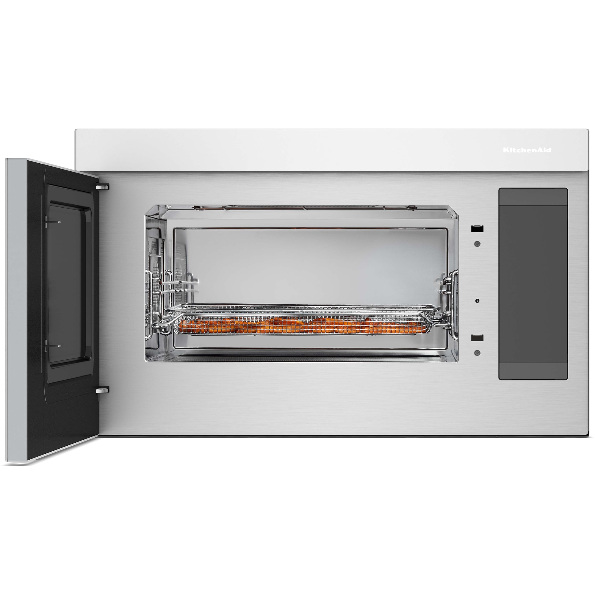 KitchenAid 30 in. 1.1 cu. ft. 950W Smart Over-the-Range Microwave with 400 CFM, Convection & Sensor Cooking - White, White, hires