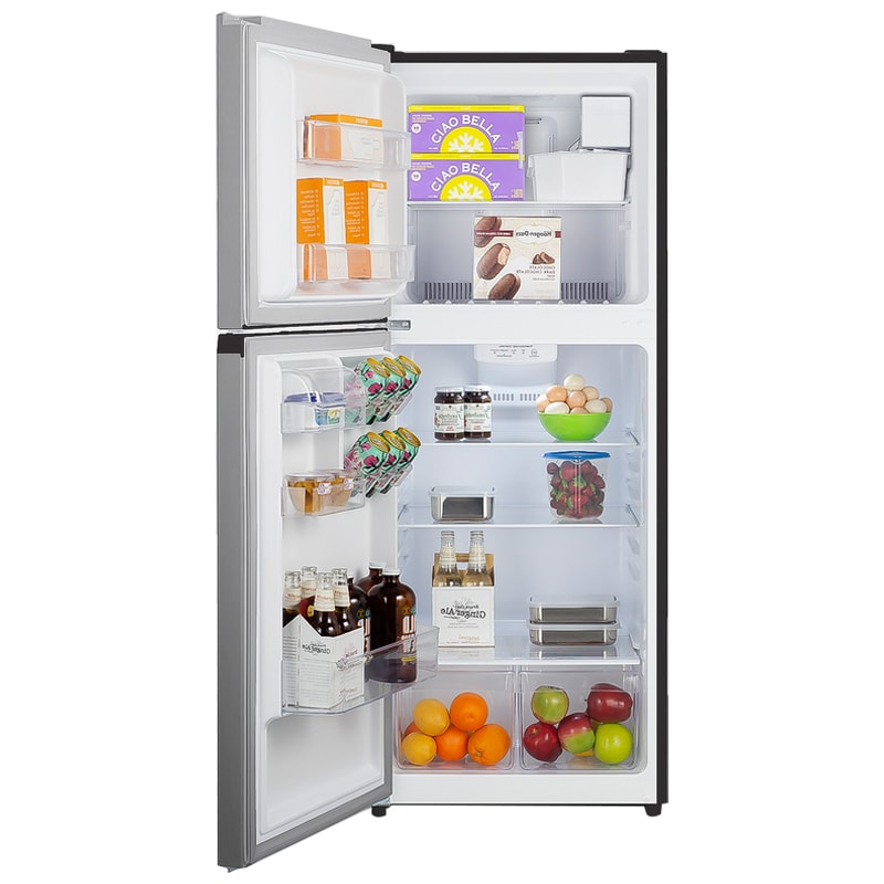 Summit 24 in. 10.1 cu. ft. Left-Hinged Top Freezer Refrigerator with Ice Maker - Stainless Steel Look, , hires
