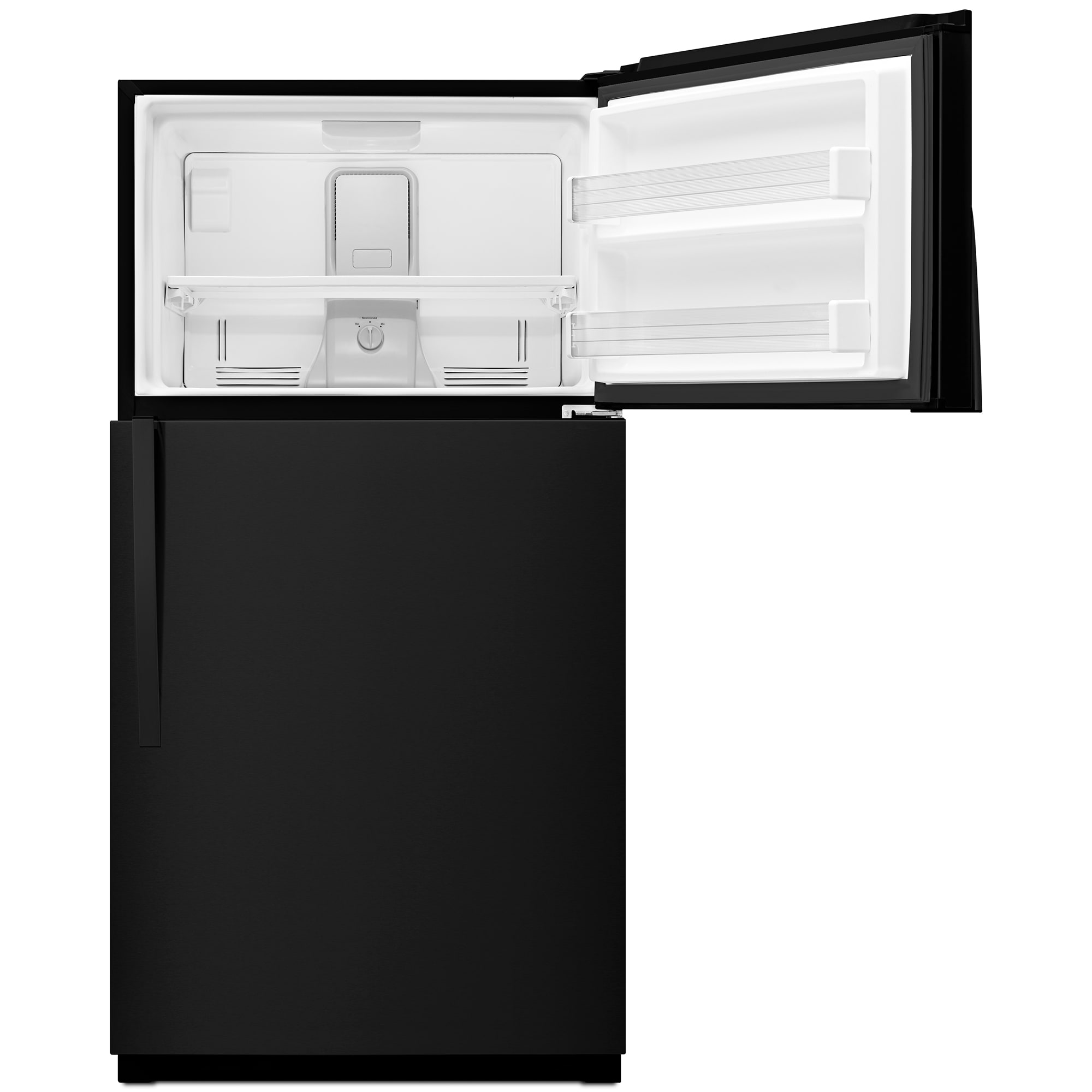 Whirlpool 33 in. 21.3 cu. ft. Top Freezer Refrigerator - Black, Black, hires