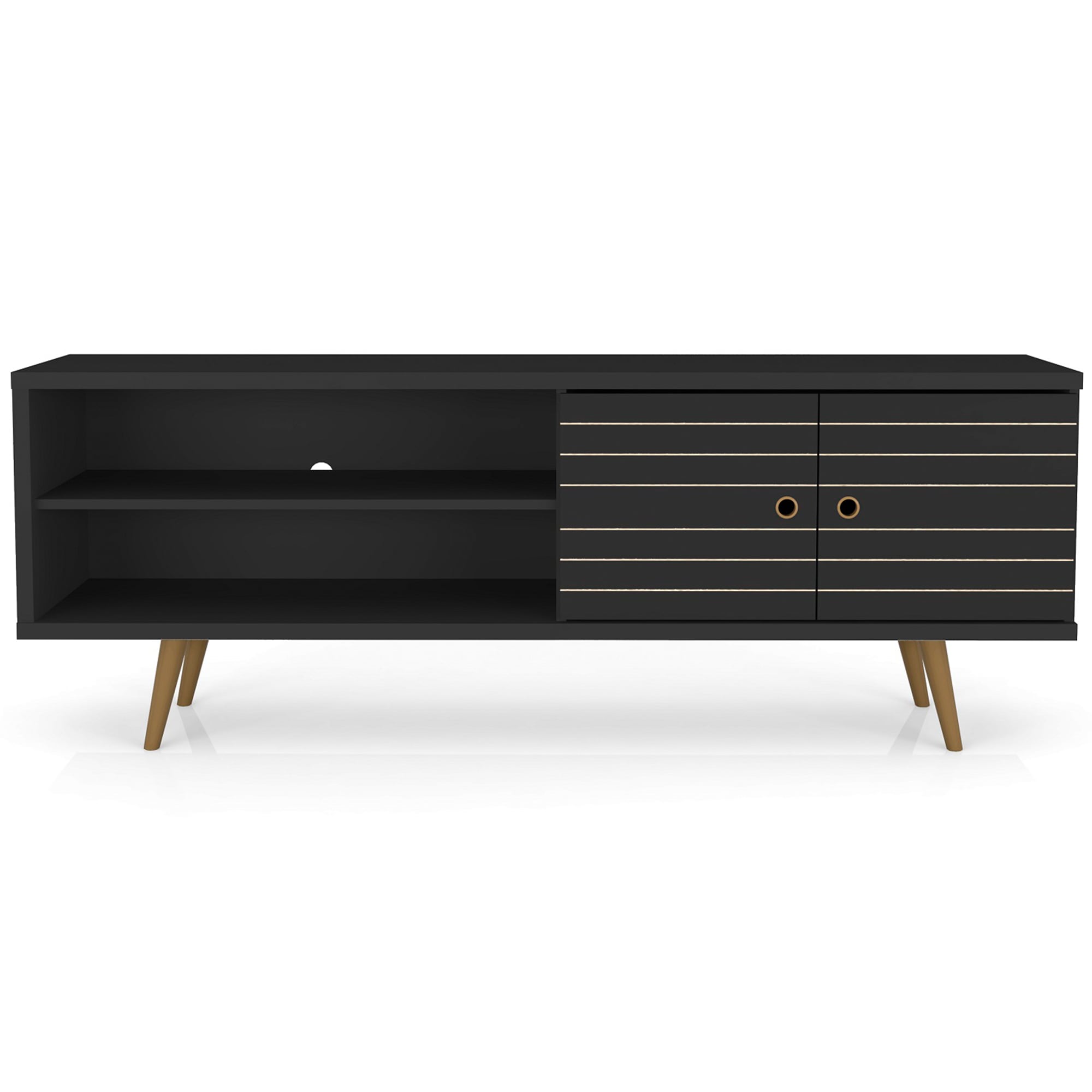 Manhattan Comfort Liberty 63" TV Stand - Black, , hires