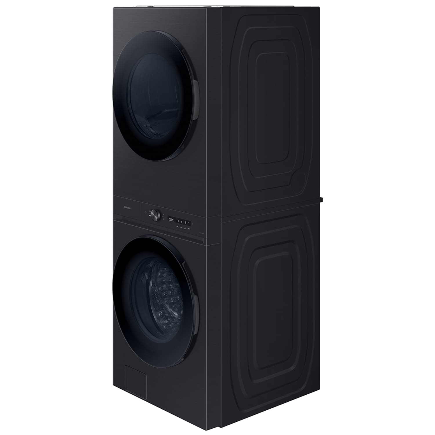 Samsung Bespoke 27 in. 4.6 cu. ft. Smart Electric Front Load Laundry Center with AI OptiWash, Sensor Dry, Sanitize & Steam Cycle - Brushed Black, , hires